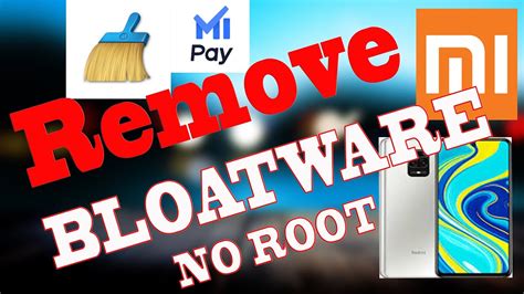 remove bloatware from miui without root.